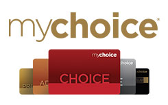 mychoice logo and cards