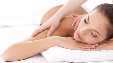 woman getting a massage