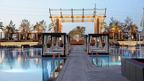 M Pool Vip Day Bed Cabanas Available M Resort Las Vegas