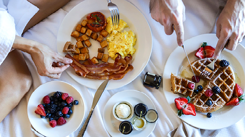 In Room Dining Spread 