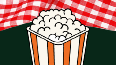 Popcorn and Picnic Blanket