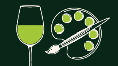 Paint Palette and Wine Glass