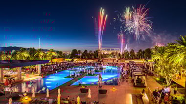 Fireworks at M Pool