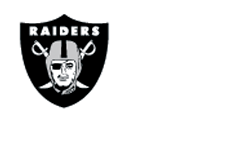 raiders logo | m resort logo and text "official team hq hotel"